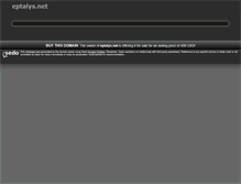 Tablet Screenshot of eptalys.net